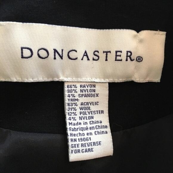 Doncaster Mixed Media Nubby Tweed Zip Jacket Small EUC - Picture 6 of 8